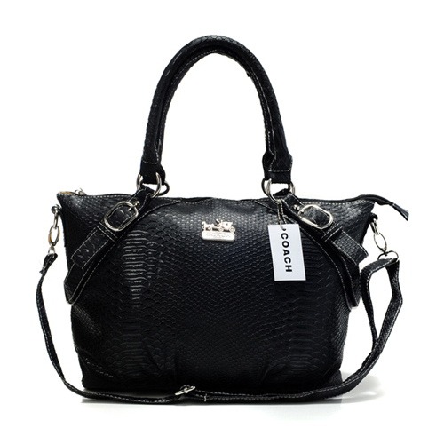 Coach Madison Embossed Medium Black Totes DEO | Coach Outlet Canada